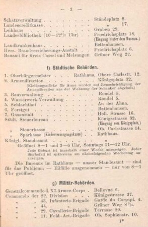 g) Militär-Behörden.