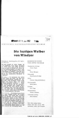 Die lustigen Weiber von Windsor
