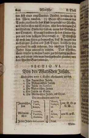 Sectio VI. - Sectio VII.