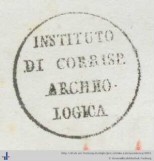 [Provenienz]: Istituto di Corrispondenza Archeologica