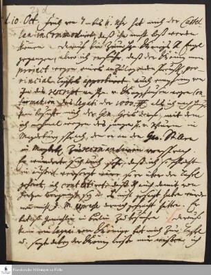 Tagebuch von Gotthilf August Francke.