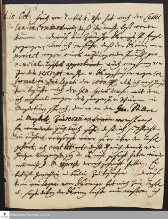 Tagebuch von Gotthilf August Francke.