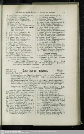 Tauscha mit Rittergut
