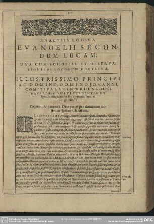 Analysis Logica Evangelii Secundum Lucam: Una Cum Scholiis Et Observationibus Locorum Doctrinae