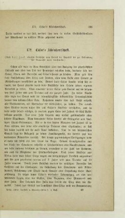 172. Cäsar's Alleinherrschaft