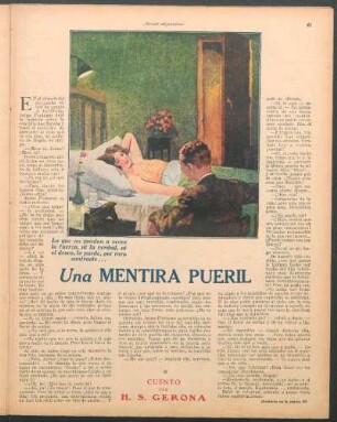 Una mentira pueril : Cuento por H. S. Gerona