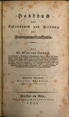 Handbuch zur Erkenntniß und Heilung der Frauenzimmerkrankheiten, 2,3