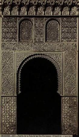 Granada. 321. Puerta de la Sala de las Dos Hermanas (Alhambra).