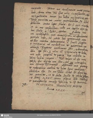 Nr. 79. In natalem Johannis Begeri