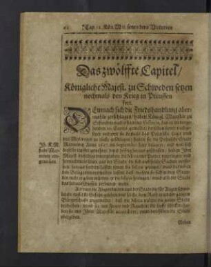 Das zwölffte Capitel