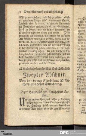 Zweyter Abschnit.