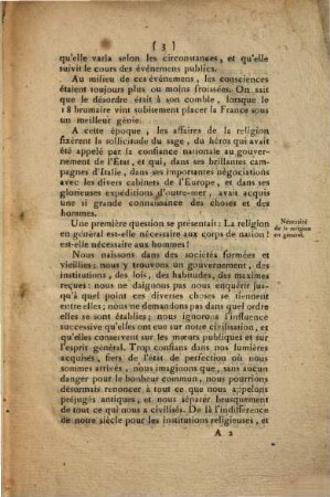 Discours prononcé par le C.en Portalis, orateur du Gouvernement, dans la séance du Corps législatif du 15 Germinal an 10, Sur L'Organisation Des Cultes