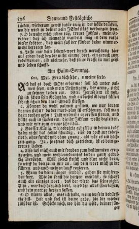 536-542, Am Palm-Sonntag; Sonntag nach Ostern