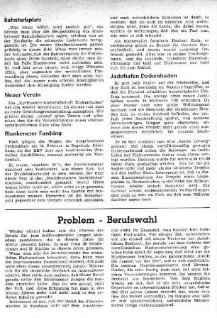 Problem - Berufswahl