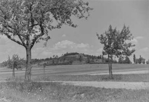 Landschaft : Blick zum Basaltsteinbruch in Baruth
