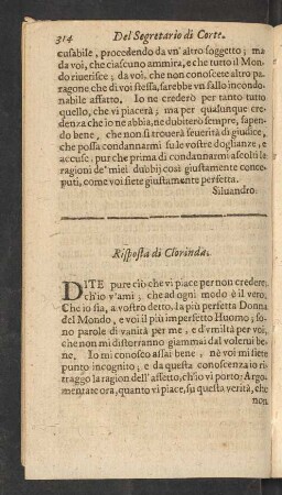 Risposta di Clorinda.