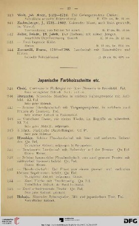 Japanische Farbholzschnitte (Nr. 345-410)