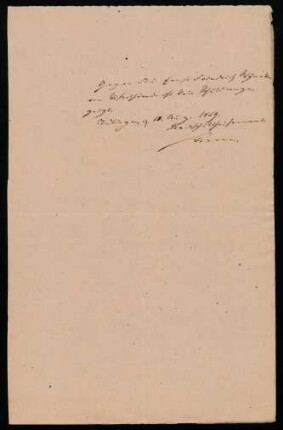 Bescheinigung über die bezahlten Schulden. Tübingen, 18.08.1859.