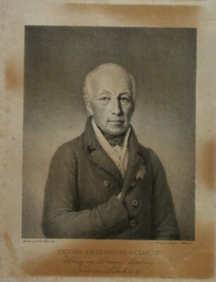 "Peter Friedrich Ludwig von Holstein Oldenburg Fürst von Lübeck"
