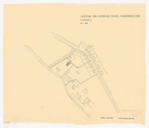 Fa. Thonet, Frankenberg/Eder. Thonet-Siedlung Wohnhaus Thonet: Lageplan Vorschlag I, 1:1500
