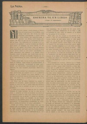 Escriba vd. un libro : (Cartas sin importancia)