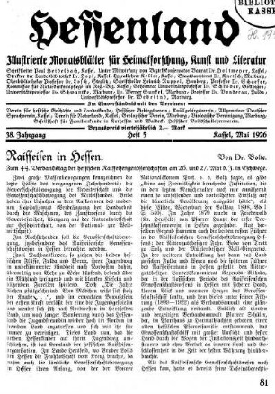 Heft 5, Mai 1926