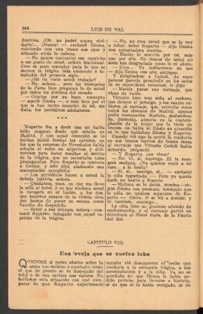 Capítulo VIII : Una oveja que se vuelve lobo