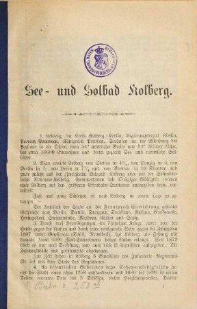 See- und Solbad Kolberg