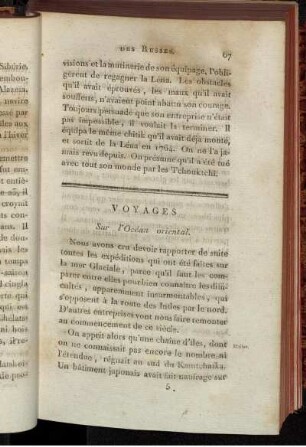 Voyages sur l'Océan oriental