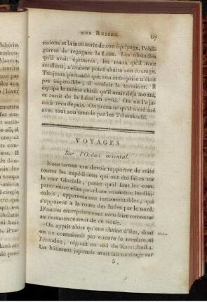 Voyages sur l'Océan oriental