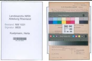 Entnazifizierung Herta Kuelpmann , geb. 24.06.1906 ()