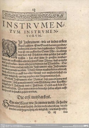 INSTRUMENTUM INSTRUMENTORUM.