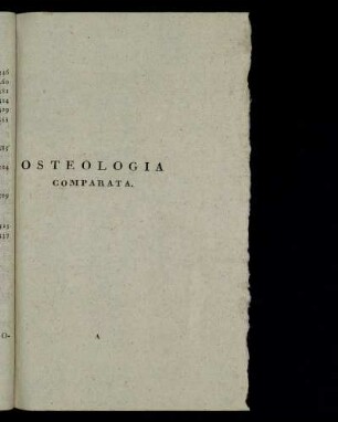 Osteologia Comparata