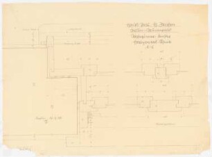 Haus Jansen, Berlin-Grunewald: Wohnzimmerfenster: horizontaler Schnitt 1:1