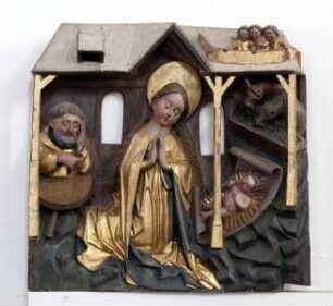 Altarfragmente mit Szenen aus dem Leben Christi — Geburt Christi
