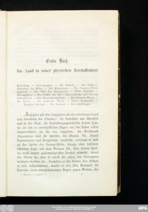 Erstes Buch. Das Land in seiner physischen Beschaffenheit.
