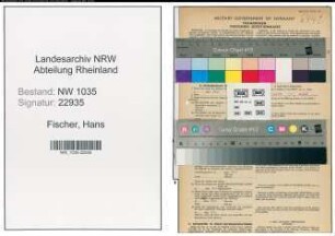 Entnazifizierung Hans Fischer , geb. 16.12.1920 (Angestellter)