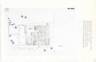 Bibliothek Uni Bonn, Bonn-Mitte (Diplomarbeit bei Peter Poelzig): Eingangsgeschoss 1:200