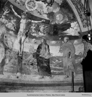 Kreuzigung mit den Heiligen Maria, Johannes, Augustinus und Antonius von Padua