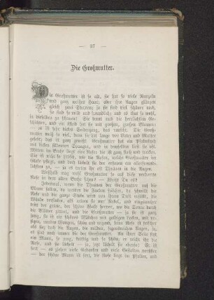 Die Großmutter.