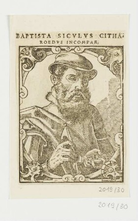 Bildnis Baptista Siculus Citha, aus: Nicolas Reusner, "Icones Sive Imagines vivae", Basel 1589