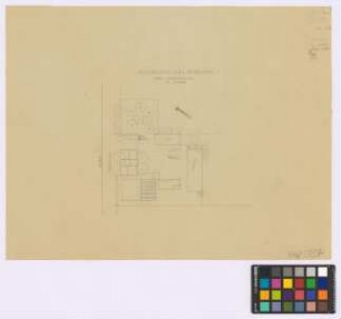 Schwirgsden [Königsgarten] (Darkeim [Landkreis Darkehmen, Angerapp]): Schimagel. Lageplan mit. - Wohnhaus. - Stall. - Scheune. - Schweinestall und Schuppen. - Hundehütte. - Misthaufen. - Aborten