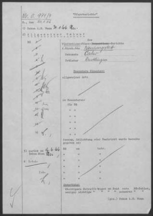 Neuhengstett-Ottenbronn: Visitationsbericht mit Pfarrbericht 1965