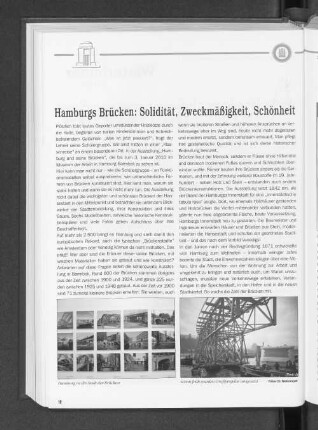 Hamburgs Brücken: Solidität, Zweckmäßigkeit, Schönheit