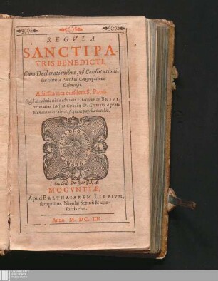 Regvla Sancti Patris Benedicti