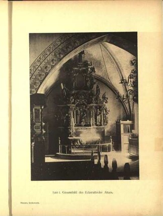 Tafel I. Gesamtbild des Eckernförder Altars.