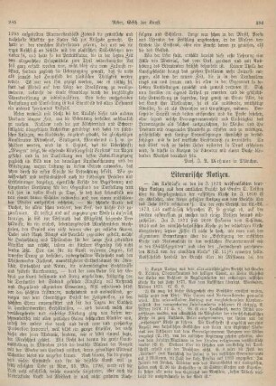 286-288 Literarische Notizen
