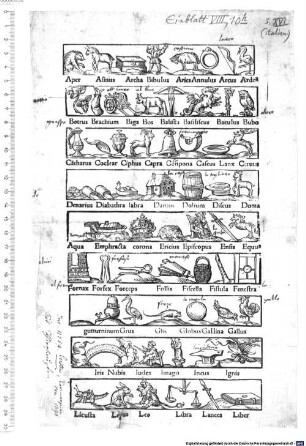 Aper Asinus Archa Bibulus Aries Annulus Arcus Ardea