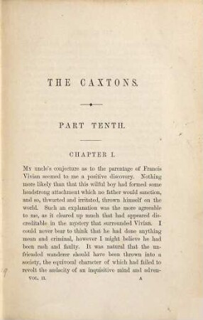 The Caxtons : a family picture ; in two volumes, 2