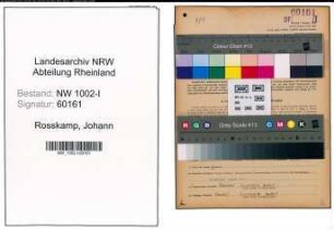 Entnazifizierung Johann Rosskamp, geb. 07.12.1894 (Stukkateur)